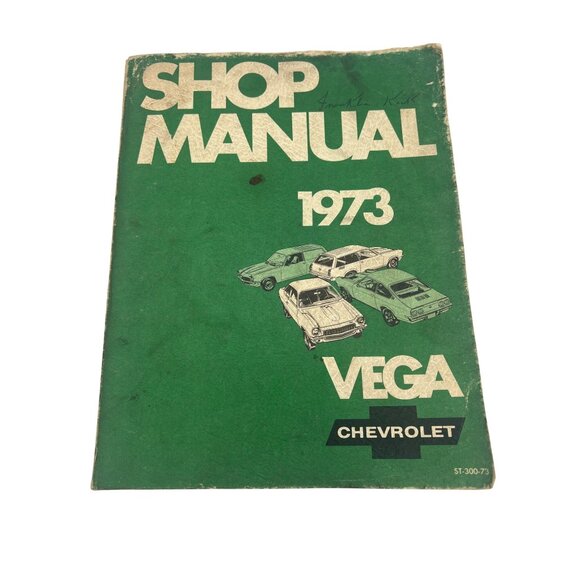 1973 Chevrolet Vega Shop Manual ST-300-73 (OEM Dealer Service / Repair Manual) - Picture 1 of 9